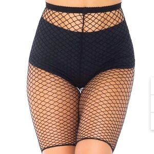 Industrial Fishnet Biker Shorts